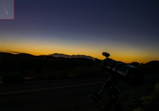 telescope and comet